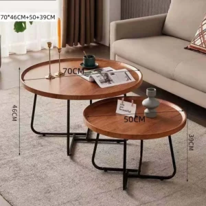 Nordic Luxury Simple Modern Design Multi-Functional Coffee Table for Small Apartment Wooden Furniture for Tea & Living Room Use - Image 4