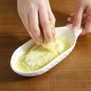 Ceramic Ginger Grater Plate for Grinding Wasabi Ginger Garlic Cheese Fruits Vegetables Ceramic Multipurpose Grinder Plate - Image 2