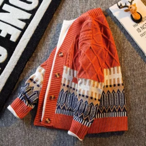 Spring Cardigan Oversized Sweater Men Pullover Hip Hop Streetwear Loose Knitwear Harajuku Knitted Sweater Coat - Image 1