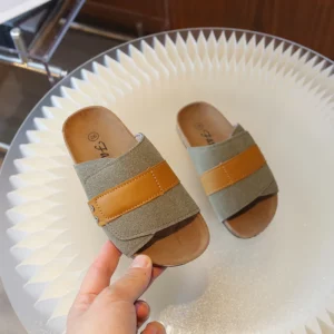 Children Slippers Summer Boys Girls Casual Flip-flops Flat Bottom Non-slip Beach Slippers Kids Outdoor Fashion Sandals Тапочки - Image 2