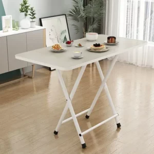 Furniture Simple Household Small Apartment Folding Table Eating Table Student Study Dormitory Portable Parallel Bars Ground Mark - Image 3