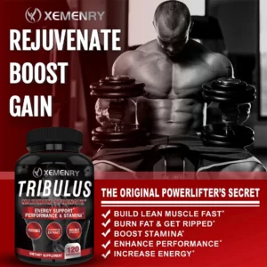 Tribulus Capsules - Lose Excess Fat, Improve Performance, Muscle Building Workout Supplement - Image 3