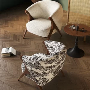 Reading Velvet Modern Chair Table Set Luxury Italian Design Hotel Armchair Bedroom Balcony Accent Sillas Nordic Furniture - Image 5