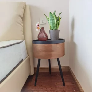Italian minimalist round combination coffee table small apartment living room side table light luxury balcony coffee table - Image 2