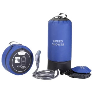 Outdoor PVC Pressure Shower with Foot Pump Lightweight Inflatable Pressure Shower Water Bag For Beach Camping Hiking Bathing - Image 1