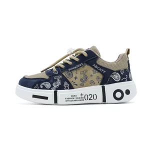Children's skateboard shoes spring and autumn new thick soles all the fashion shoes breathable cushioned non-slip casual shoes - Image 4