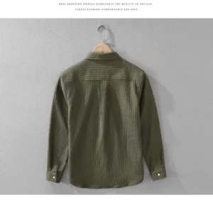 Splicing Long Sleeved Men New Shirt Autumn Loose Contrast Casual Fashion Top Multifunctional Cardigan Wool Sweater - Image 5