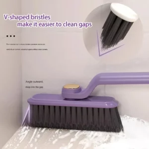 Multipurpose Bathroom Tile Floor Gap Cleaning Brush Rotating Crevice Brushes with Dead End Strong Bristles Cleaning Supplies - Image 2