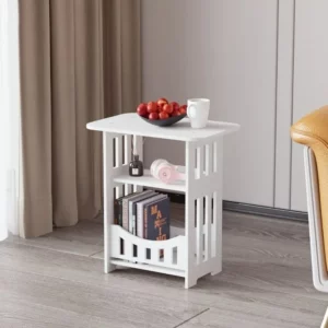 Nordic Style Wooden Storage Table Multipurpose for Bedside Living Room Office Organizer Portable Mini Square Design Coffee Table - Image 1