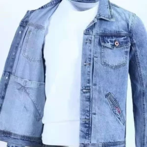 Spring and Autumn Retro Cowboy Jacket, Men's Trendy Brand Handsome Work Jacket, Korean Version, Slim Fit, Casual Outerwear - Image 4