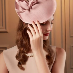 Fancy Felt Fabric Beanies Kentucky Derby Beret Retro Photography Flower Bonnets Masquerade Fascinator Hat Fashion Caps Female - Image 2