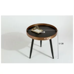 Italian minimalist round combination coffee table small apartment living room side table light luxury balcony coffee table - Image 5