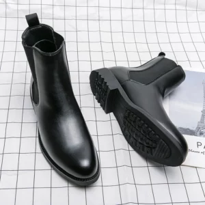 Classic Fashion Men Boots Winter Leather Shoes Autumn Business Chelsea Boots British Style Hombres Botas High Top Footwear Dress - Image 3