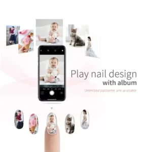 Smart Nail Printer Portable 3D Mobile Nail Painting Machine 2400 DPI Printing Resolution WiFi/DIY Support for Home Beauty Salon - Image 9