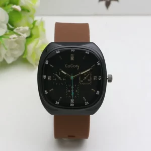 UTHAI CQ200 New Large Dial Imitation Needle Watch For Men Casual Fashionable Waterproof Silicone Strap Quartz Women's Watch - Image 3