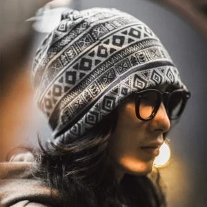 Maden Unisex Style Vintage Navajo Multi-purpose Hat and Headscarf Versatile Daily Beanie for Spring and Autumn Warm Pullover Hat - Image 2