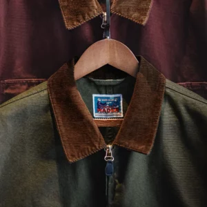 Maden Retro Heavyweight Canvas Detroit Jacket Corduroy Collar Hunting Short Zip-Up Jacket with Pockets Men's Autumn Outerwear - Image 5