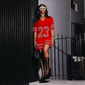 T Shirts Women Sexy Long Top Split Diamonds Digital Print V Neck Short Sleeve Casual Sporty Female 2025 Summer Sexy Sheer Tops - Image 4