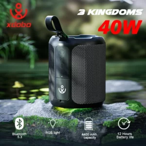 XDOBO 40W Deep Bass Bluetooth Speaker with RGB Light TWS Wireless Outdoor Fun Riding for Camping Party Music Center Caixa De Som - Image 1