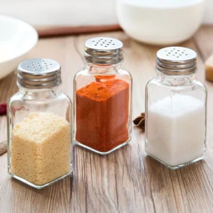 Kitchen Glass Spice Bottle Barbecue Seasoning Bottle with Lid Salt and Pepper Shaker Pepper Shaker Mini Seasoning Jar Set - Image 1