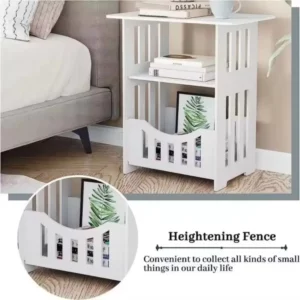 Nordic Style Wooden Storage Table Multipurpose for Bedside Living Room Office Organizer Portable Mini Square Design Coffee Table - Image 8