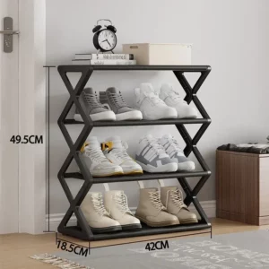 5.Multi-layer household door shoe rack, simple entry-level shoe rack, small footprint, shoe storage rack - Image 2