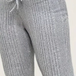 Plus Size 1XL-5XL Fashionable Women's Solid Color Slim Leggings Pants Ladies Casual Lace Up Pants Women's Casual Cropped Pants - Image 2