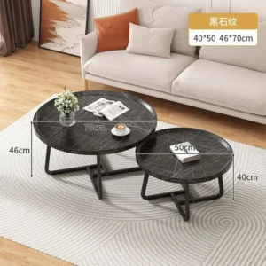Nordic Luxury Simple Modern Design Multi-Functional Coffee Table for Small Apartment Wooden Furniture for Tea & Living Room Use - Image 1