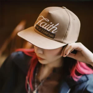 Maden Hip-Hop Embroidered Letter Baseball Cap Unisex Round Top Flat Brim Hat Casual Sun Hat for Streetwear and Vintage Style - Image 2
