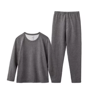 Maden New Men's Solid Elastic Slim Fit Inner Wear Underwear O-neck Thermal Underwear Set Long Sleeve Thermal Suit for Winter - Image 6
