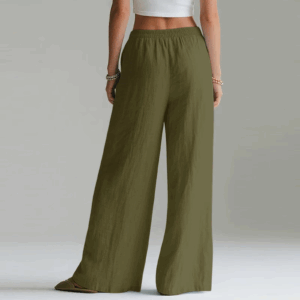 Solid Color Casual Pants European And American Women'S Clothing Ladies Trousers Solid Color Simple Clean Fashionable Commuting - Image 5