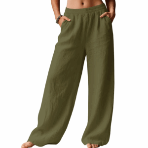 Solid Color Casual Pants European And American Women'S Clothing Ladies Trousers Solid Color Simple Clean Fashionable Commuting - Image 3