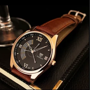 New Luxury Watches for Men Simple Casual Leather Men's Wristwatch Quartz Clock Fashion Business Man Watch Reloj Para Hombre - Image 3