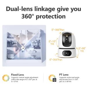 IMOU 360° PTZ Dual Lens IP Camera Human Pet Detection Security Camera Baby Monitor AI Color Night Vision Surveillance wifi Cam - Image 3