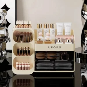 Makeup Organizer With Drawers Large Cosmetic Skincare Jewelry Perfume Storage Box For Home Countertop Vanity Bathroom Bedroom - Image 2