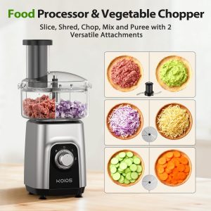 KOIOS Blender/Food Processor Combo Max 1000W, 4 in 1 34oz Pitcher, 22oz Blending Cup, Meat Grinder & Vegetable Chopper, Spice Grinder,BPA Free -All-in-One Kitchen System, Dishwasher Safe - Image 7
