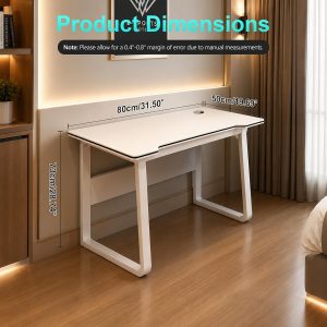Gaming Desk Computer Writing Table Student Art Modren Simple Style PC Wood Suitable Portable Desk for Home, Office - Image 7