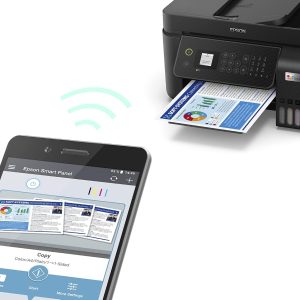 Epson EcoTank L5290 Office ink tank printer A4 colour 4 in 1 printer with ADF, Wi Fi and Smart Panel Connectivity and LCD screen, Black, Compact - Image 5