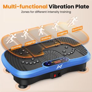 Vibration Plate Exercise Machine Fitness Platform Body Vibrating Board Curved Design 200W Powerful Oscillating 120 Level Shake Plate for Lymphatic Drainage Recovery Whole Body Toning With Handles - Image 3