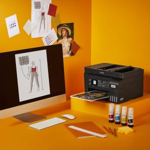 Epson EcoTank L5290 Office ink tank printer A4 colour 4 in 1 printer with ADF, Wi Fi and Smart Panel Connectivity and LCD screen, Black, Compact - Image 3