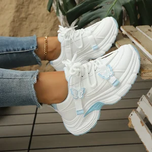 Spring /Autumn Elegant Lightweight Thick Soled Sports and Leisure Shoes Fashionable Best Selling New Comfortable Women's Shoes - Image 2
